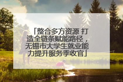 整合多方资源 打造全链条赋能路径，无锡市大学生就业能力提升服务季收官