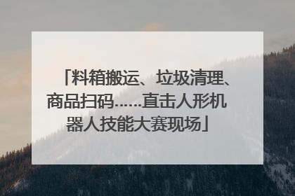 料箱搬运、垃圾清理、商品扫码……直击人形机器人技能大赛现场