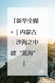 新华全媒+｜内蒙古：沙海之中建“蓝海”