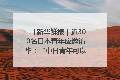 新华鲜报｜近300名日本青年应邀访华：“中日青年可以创造更好的未来”