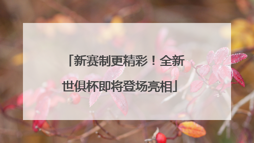 新赛制更精彩！全新世俱杯即将登场亮相