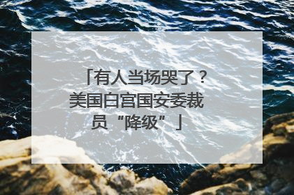 有人当场哭了？美国白宫国安委裁员“降级”
