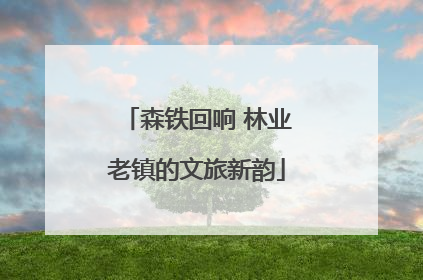 森铁回响 林业老镇的文旅新韵