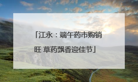 江永：端午药市购销旺 草药飘香迎佳节