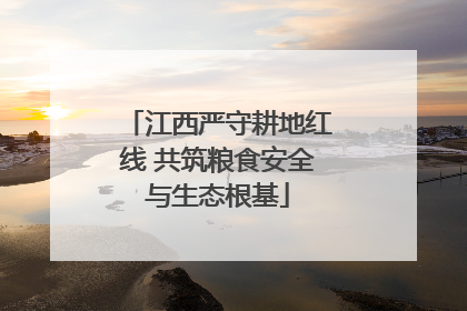 江西严守耕地红线 共筑粮食安全与生态根基
