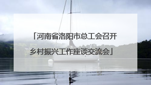 河南省洛阳市总工会召开乡村振兴工作座谈交流会