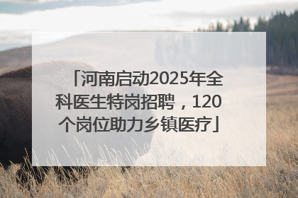 河南启动2025年全科医生特岗招聘，120个岗位助力乡镇医疗