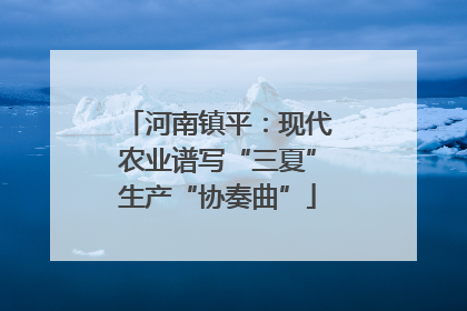 河南镇平：现代农业谱写“三夏”生产“协奏曲”