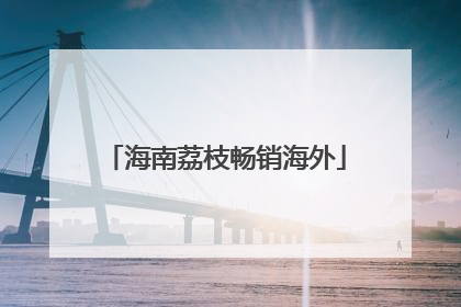 海南荔枝畅销海外