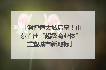 淄博恒太城启幕！山东首座“超级商业体”重塑城市新地标