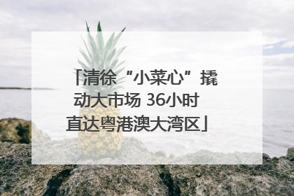 清徐“小菜心”撬动大市场 36小时直达粤港澳大湾区