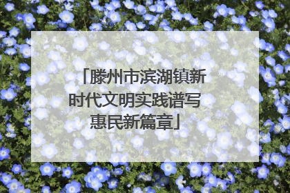 滕州市滨湖镇新时代文明实践谱写惠民新篇章