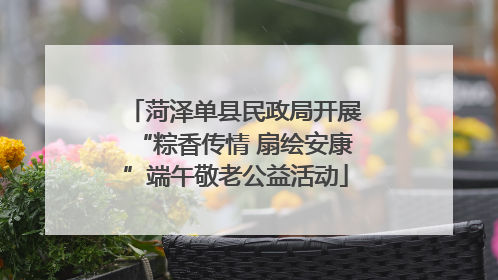 菏泽单县民政局开展“粽香传情 扇绘安康”端午敬老公益活动