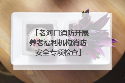 老河口消防开展养老福利机构消防安全专项检查