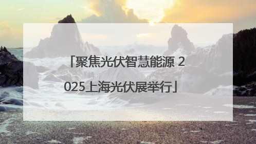 聚焦光伏智慧能源 2025上海光伏展举行