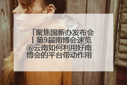聚焦国新办发布会丨第9届南博会速览⑥云南如何利用好南博会的平台带动作用，深化与南亚国家的交流与合作？