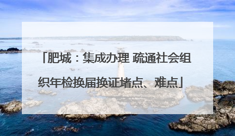 肥城：集成办理 疏通社会组织年检换届换证堵点、难点