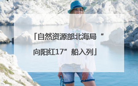 自然资源部北海局“向阳红17”船入列