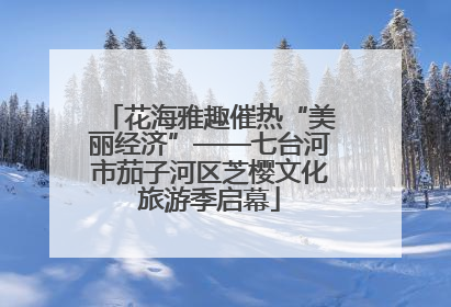 花海雅趣催热“美丽经济”——七台河市茄子河区芝樱文化旅游季启幕