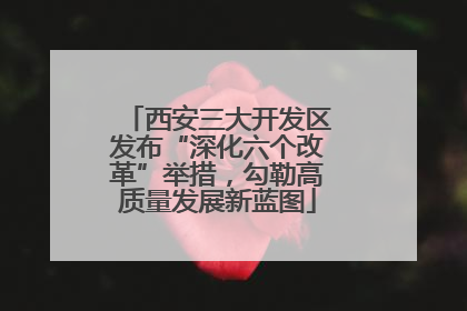 西安三大开发区发布“深化六个改革”举措，勾勒高质量发展新蓝图
