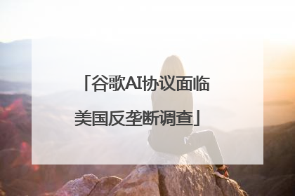 谷歌AI协议面临美国反垄断调查