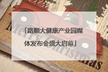 路顺大健康产业园媒体发布会盛大启幕