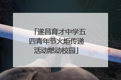 遂昌育才中学五四青年节火炬传递活动燃动校园