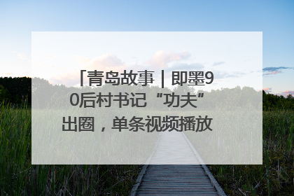 青岛故事｜即墨90后村书记“功夫”出圈，单条视频播放量过600万