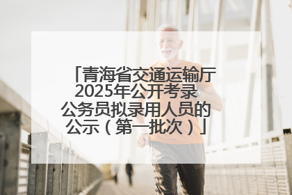 青海省交通运输厅2025年公开考录公务员拟录用人员的公示（第一批次）