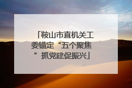 鞍山市直机关工委锚定“五个聚焦”抓党建促振兴
