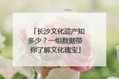 长沙文化遗产知多少？一组数据带你了解文化瑰宝