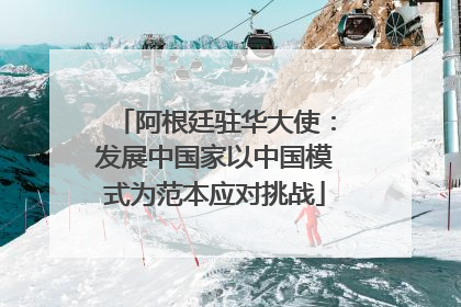 阿根廷驻华大使：发展中国家以中国模式为范本应对挑战