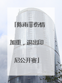 陈雨菲伤情加重，退出印尼公开赛