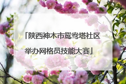 陕西神木市鸳鸯塔社区举办网格员技能大赛