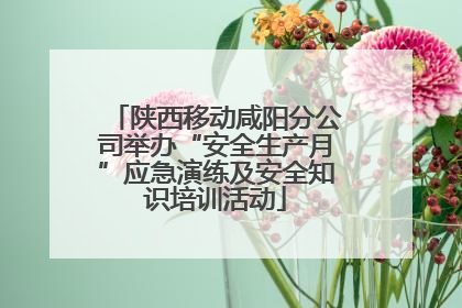 陕西移动咸阳分公司举办“安全生产月”应急演练及安全知识培训活动