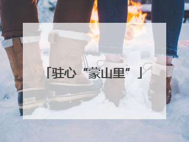 驻心“蒙山里”