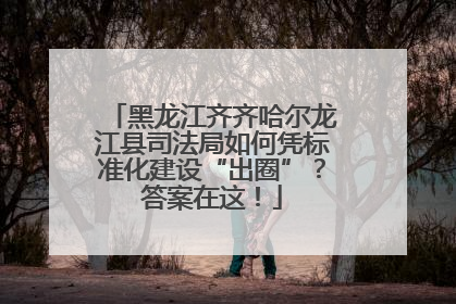 黑龙江齐齐哈尔龙江县司法局如何凭标准化建设“出圈”？答案在这！
