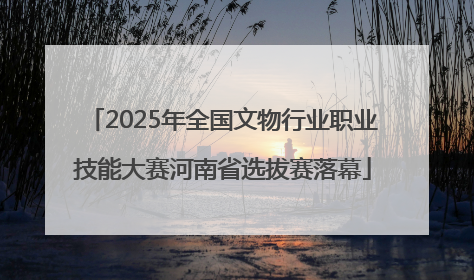 2025年全国文物行业职业技能大赛河南省选拔赛落幕