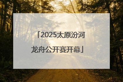 2025太原汾河龙舟公开赛开幕