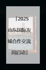 2025山东国际友城合作交流周启动
