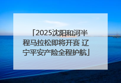 2025沈阳和河半程马拉松即将开赛 辽宁平安产险全程护航