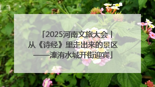 2025河南文旅大会丨从《诗经》里走出来的景区——溱洧水城开街迎宾