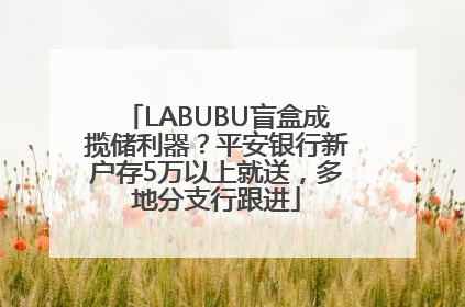 LABUBU盲盒成揽储利器？平安银行新户存5万以上就送，多地分支行跟进